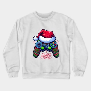 Video Game Controller Christmas Santa Gamer Boys Crewneck Sweatshirt